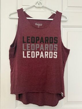 Unwind Maroon Lafayette "LEOPARDS" Graphic Tank Top